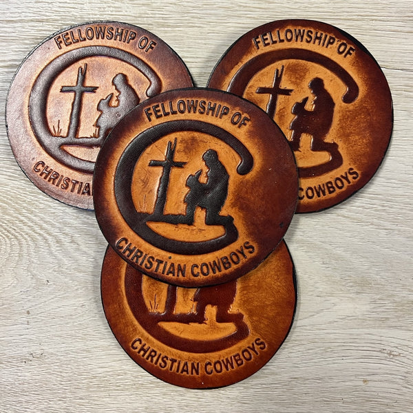 Leather FCC Coasters