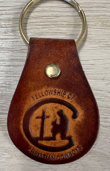 Leather FCC Keychain
