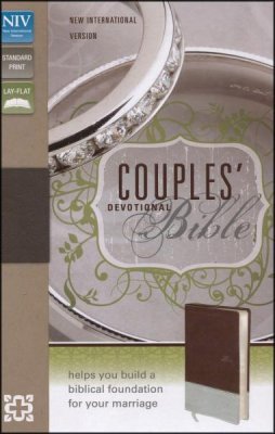 NIV Couples' Devotional Bible - Chocolate/Silver