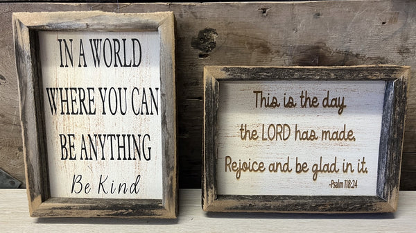 Reclaimed Wood Signs