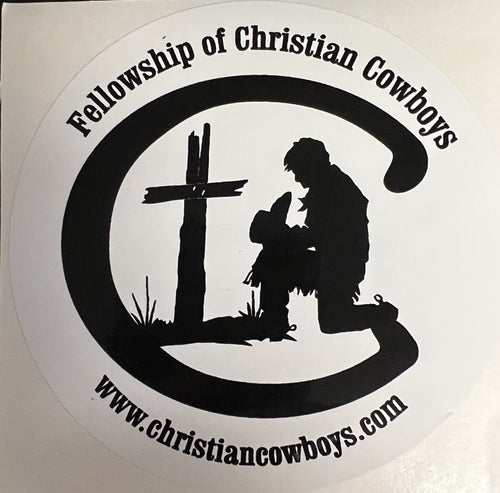 Praying Cowboy Decal