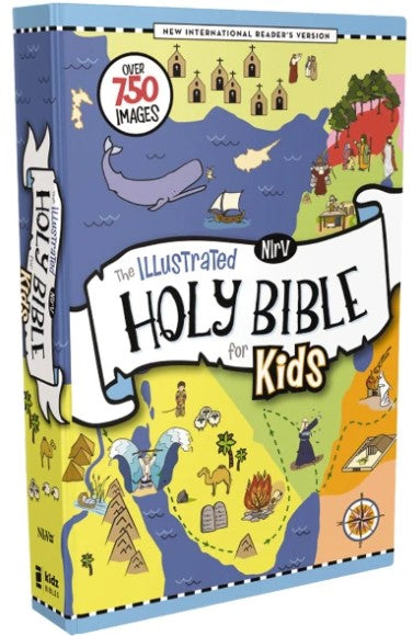 NIrV, The Illustrated Holy Bible for Kids, Full Color, Comfort Print: Over 750 Images