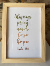 Giving Hope Framed Prints