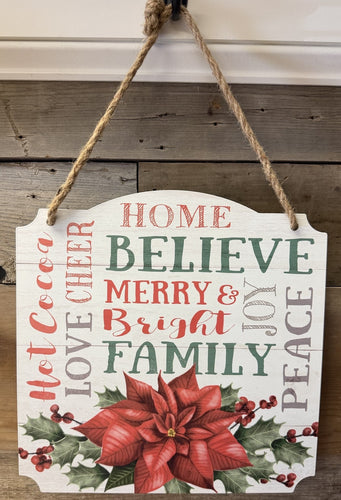 Poinsettia Wall Hanging