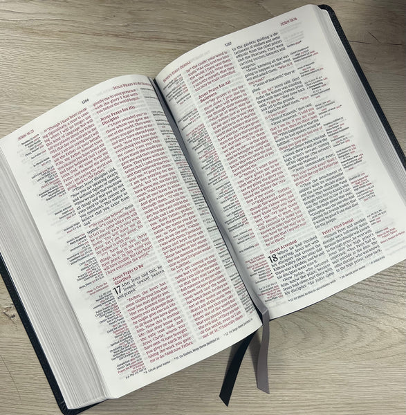 NIV Thompson-Chain Reference Bible, Comfort Print-Black Bonded Leather