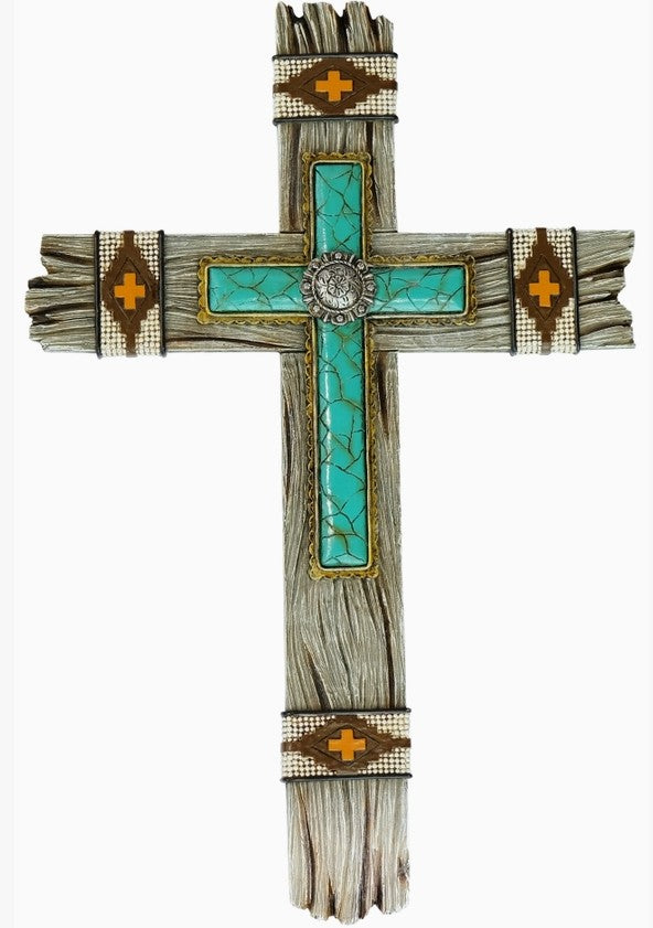 Southwestern Turquoise Layer Cross