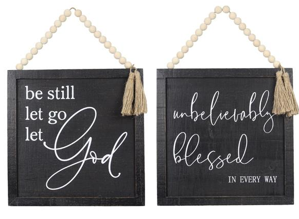 Be Still & Unbelievably Blessed Wall Signs