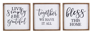 Wooden Framed Wall Signs