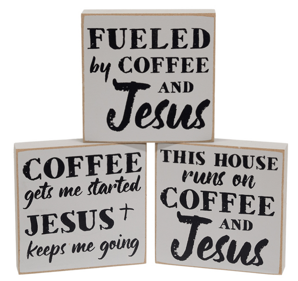 Coffee & Jesus Square Block