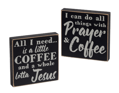 Coffee & Prayer Square Block