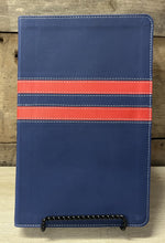 NIV College Devotional Bible Leather Navy/Red