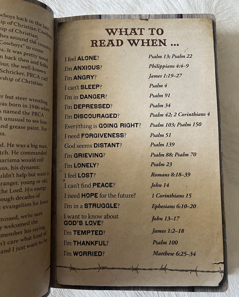 Fellowship of Christian Cowboys Custom Bible
