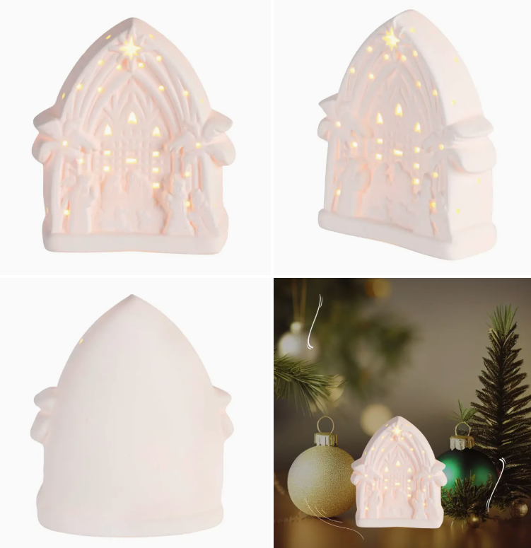 Light up LED Holy Family Nativity