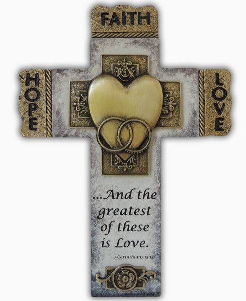 Faith, Hope & Love Wall Cross