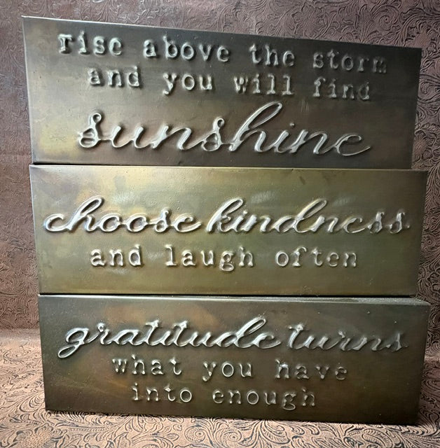 Punched Tin Signs