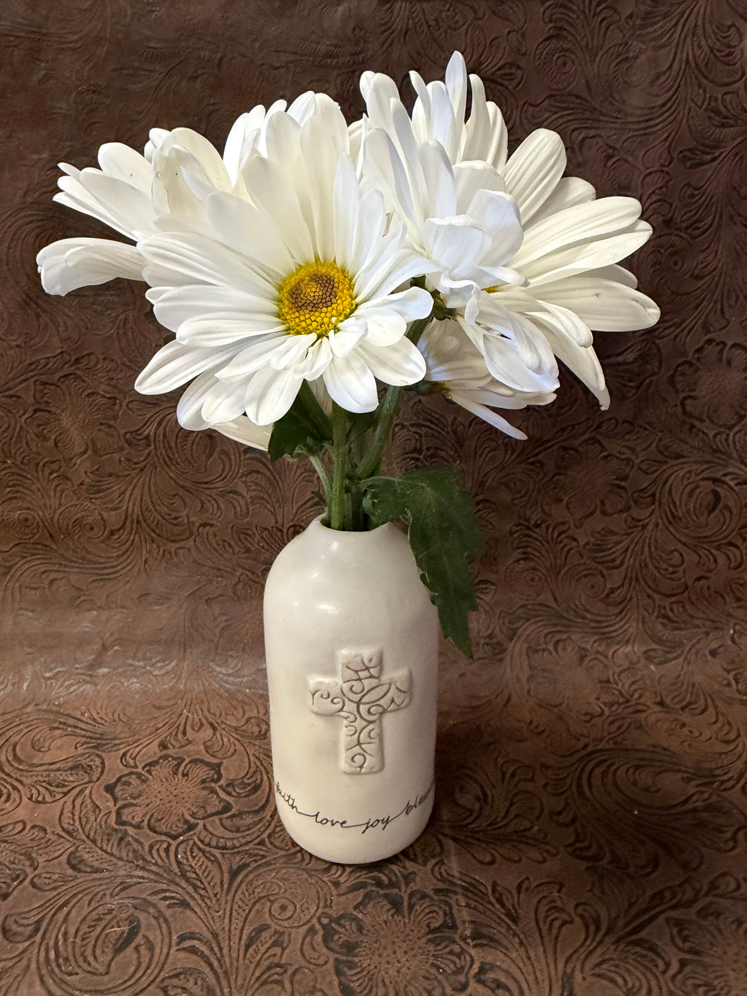 Mini Vase with Cross