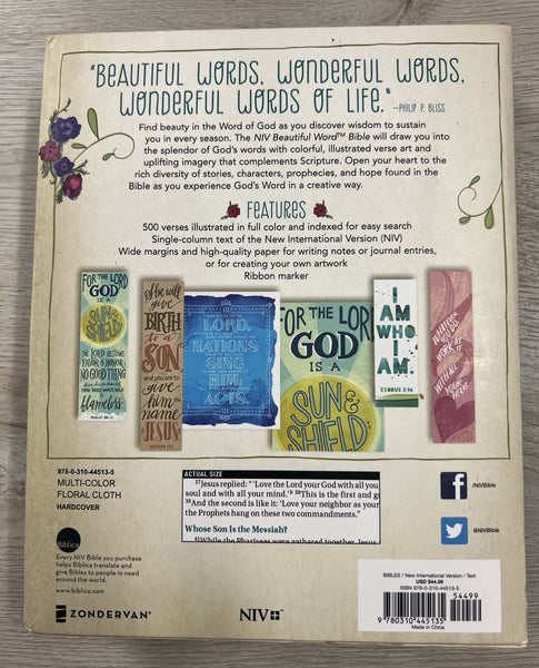 NIV Beautiful Word Bible Hardcover