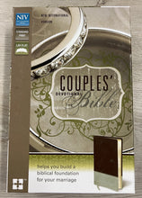 NIV Couples' Devotional Bible - Chocolate/Silver