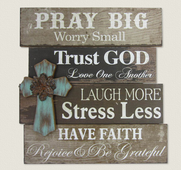 PRAY BIG Wall Sign