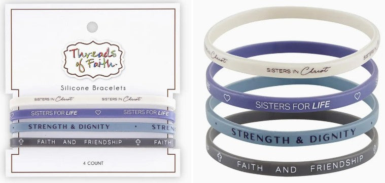 Sisters in Christ silicone bracelets