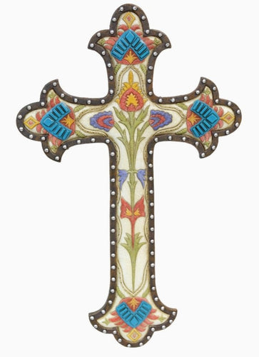 Southwestern Flowers Floral Wall Cross
