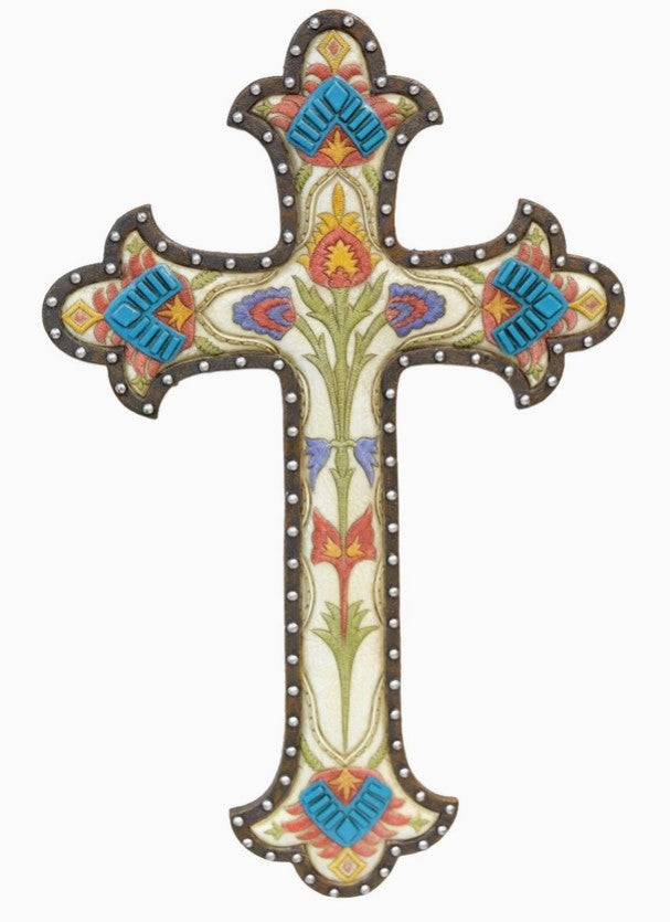 Southwestern Flowers Floral Wall Cross