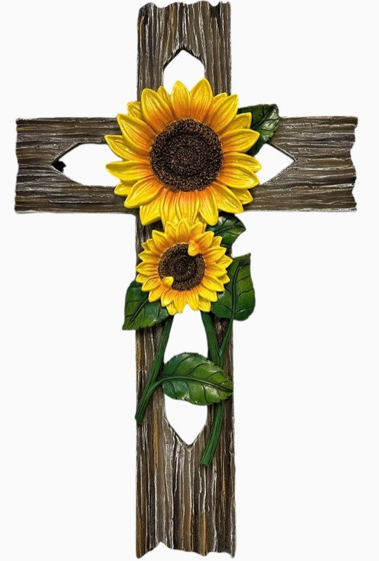 Sunflower Wall Cross