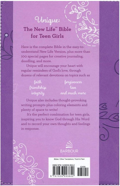 Unique - The New Life Bible for Teen Girls