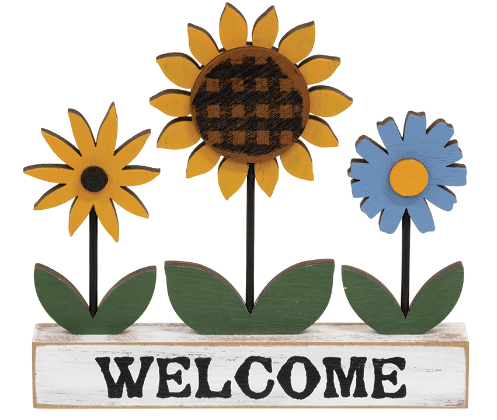 Welcome Triple Flower Sitter