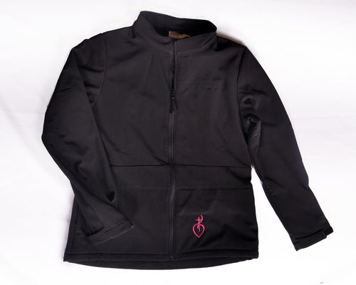 Rockies Black Coat With Pink Symbol