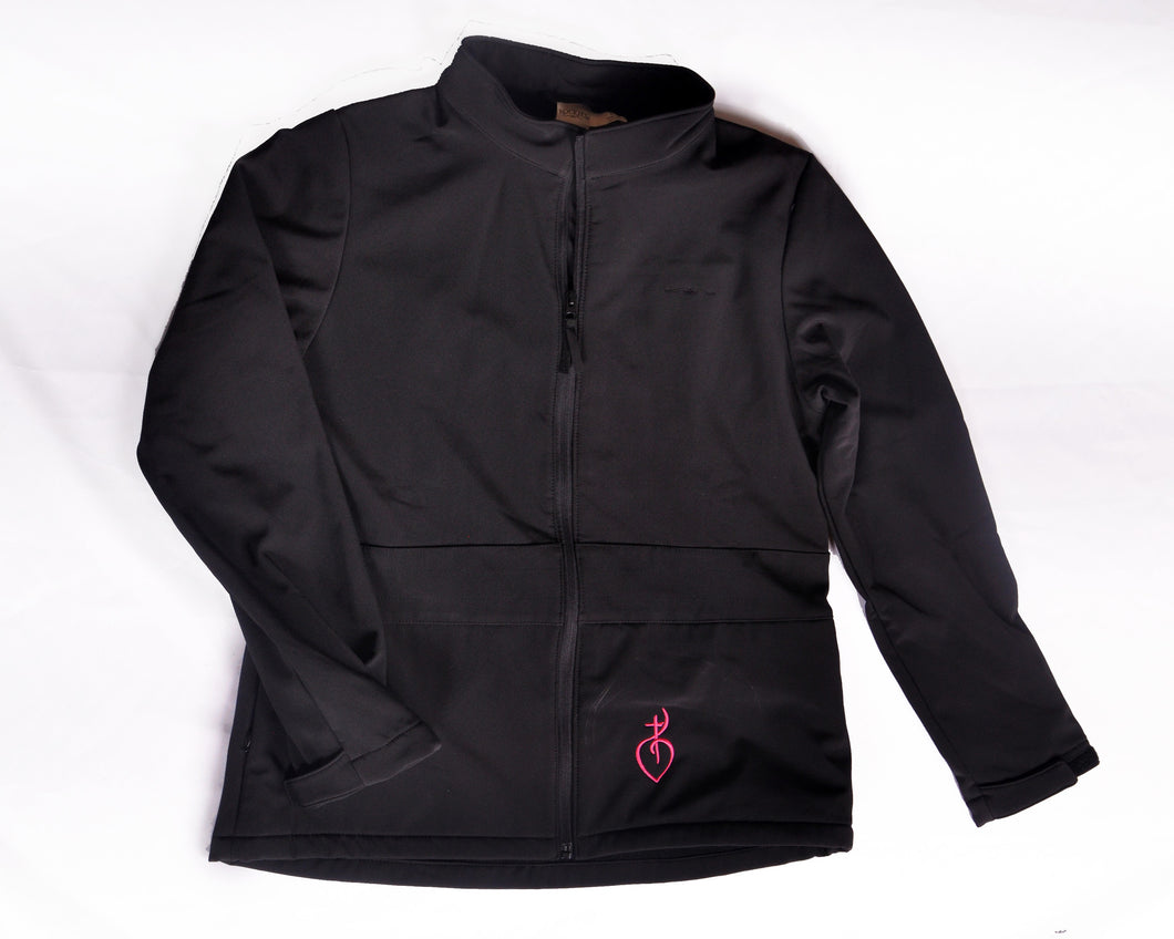 Rockies Black Coat With Pink Symbol